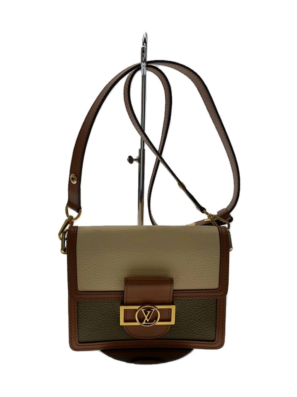 LOUIS VUITTON Dauphine Leather Khaki